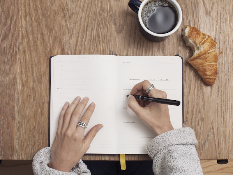 Corrected notes and writing edits in notebook